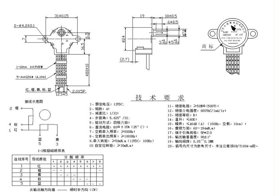 AI按摩椅步進電機